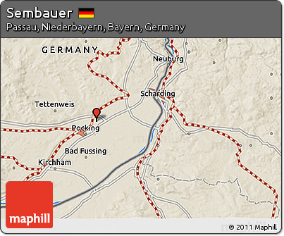 Shaded Relief 3D Map of Sembauer