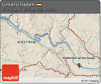 Shaded Relief 3D Map of Unterschaden