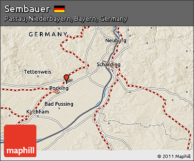 Shaded Relief 3D Map of Sembauer