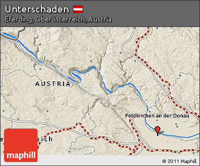 Shaded Relief 3D Map of Unterschaden