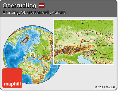 Physical Location Map of Oberrudling