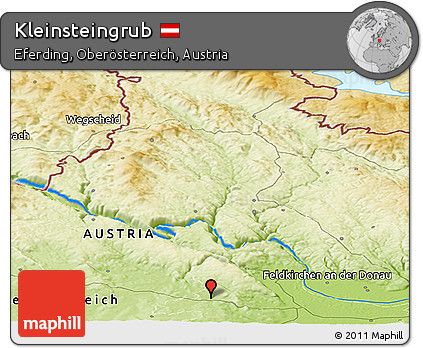 Physical Panoramic Map of Kleinsteingrub