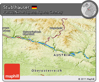 Physical Panoramic Map of Stüblhäuser