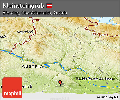 Physical Panoramic Map of Kleinsteingrub