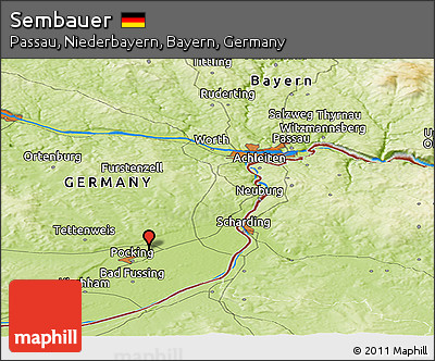 Physical Panoramic Map of Sembauer