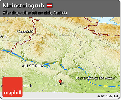 Physical Panoramic Map of Kleinsteingrub