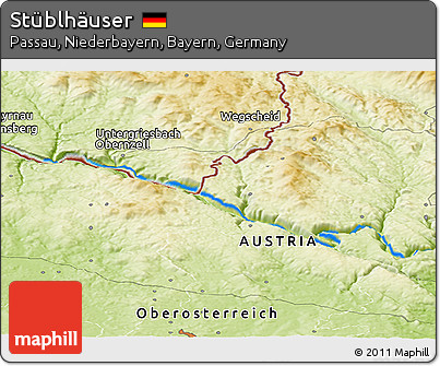 Physical Panoramic Map of Stüblhäuser