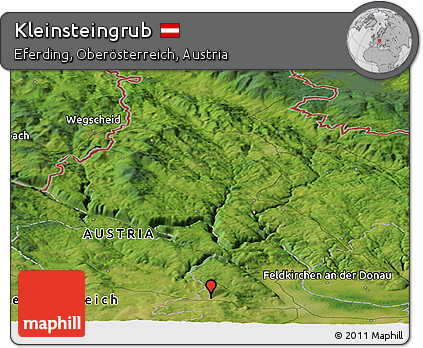 Satellite Panoramic Map of Kleinsteingrub