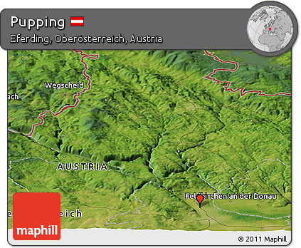 Satellite Panoramic Map of Pupping