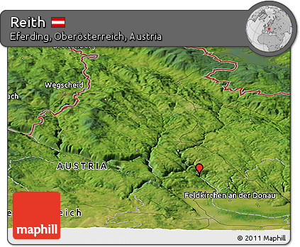 Satellite Panoramic Map of Reith