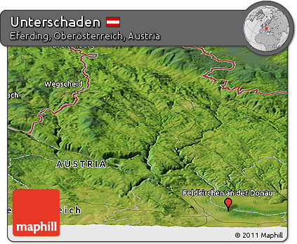 Satellite Panoramic Map of Unterschaden