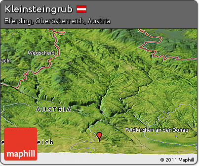 Satellite Panoramic Map of Kleinsteingrub