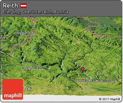 Satellite Panoramic Map of Reith