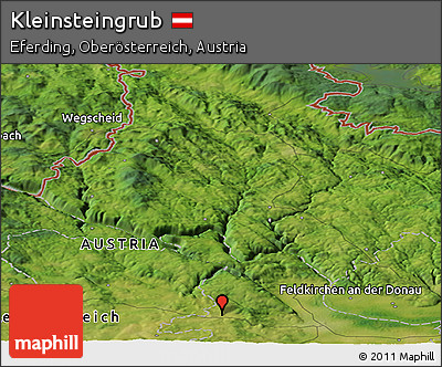 Satellite Panoramic Map of Kleinsteingrub