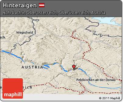 Shaded Relief Panoramic Map of Hinteraigen