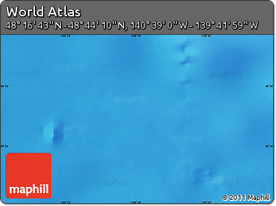 Physical Map of the Area around 48° 30' 27" N, 140° 10' 30" W