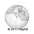 Outline Map of the Area around 48° 30' 27" N, 144° 25' 30" W, rectangular outline