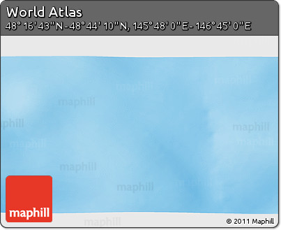 Physical 3D Map of the Area around 48° 30' 27" N, 146° 16' 30" E
