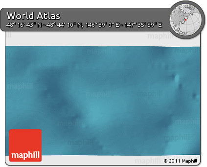 Satellite 3D Map of the Area around 48° 30' 27" N, 147° 7' 30" E