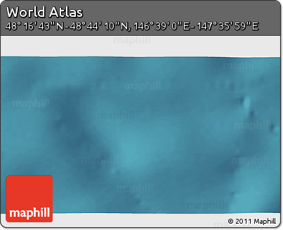 Satellite 3D Map of the Area around 48° 30' 27" N, 147° 7' 30" E