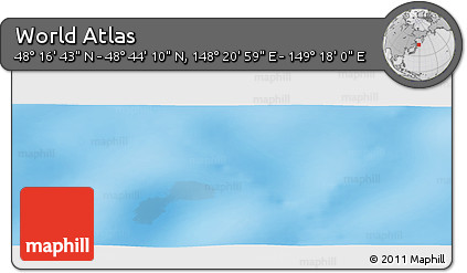 Physical Panoramic Map of the Area around 48° 30' 27" N, 148° 49' 29" E