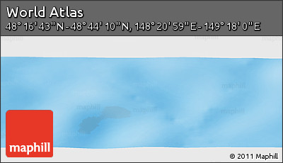 Physical Panoramic Map of the Area around 48° 30' 27" N, 148° 49' 29" E