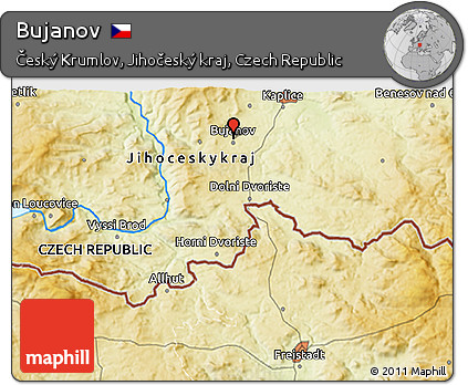 Physical 3D Map of Bujanov