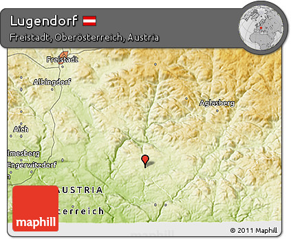 Physical 3D Map of Lugendorf