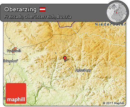 Physical 3D Map of Oberarzing