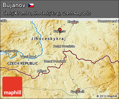 Physical 3D Map of Bujanov