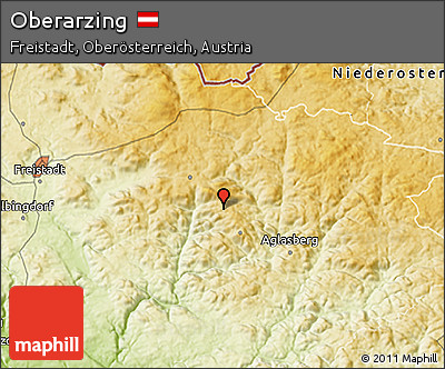 Physical 3D Map of Oberarzing