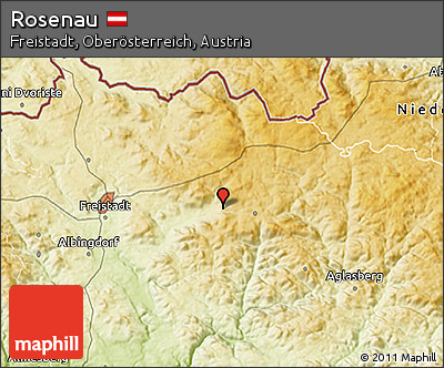 Physical 3D Map of Rosenau
