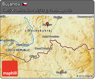 Physical 3D Map of Bujanov