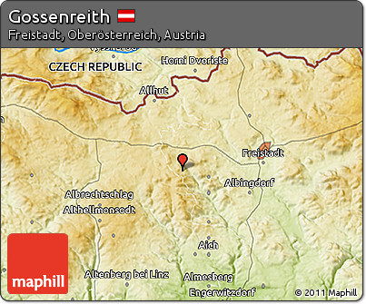 Physical 3D Map of Gossenreith