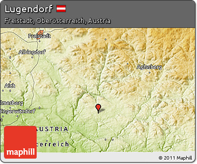 Physical 3D Map of Lugendorf