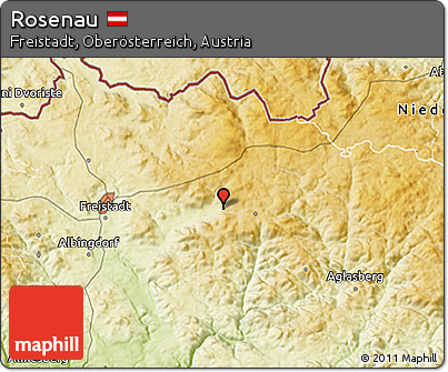 Physical 3D Map of Rosenau
