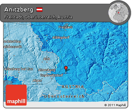Political 3D Map of Anitzberg