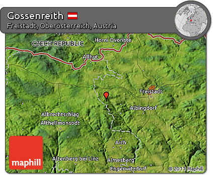 Satellite 3D Map of Gossenreith