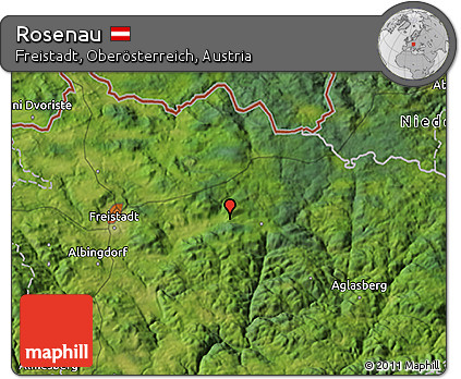 Satellite 3D Map of Rosenau