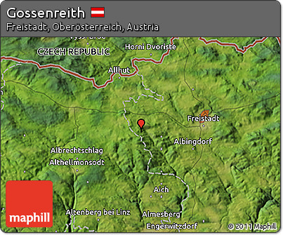 Satellite 3D Map of Gossenreith