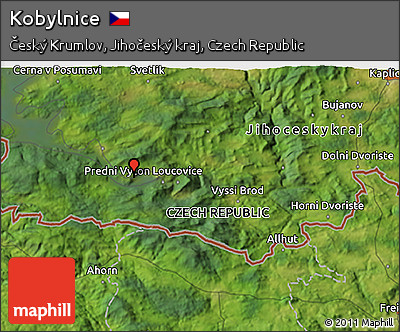 Satellite 3D Map of Kobylnice