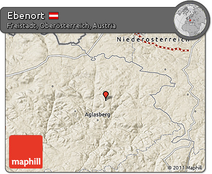 Shaded Relief 3D Map of Ebenort