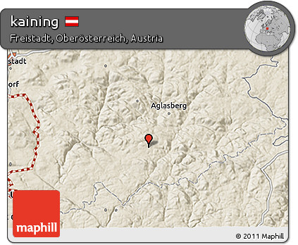 Shaded Relief 3D Map of Kaining