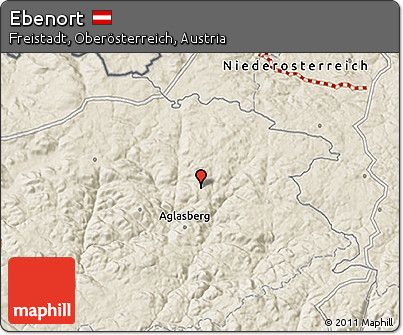 Shaded Relief 3D Map of Ebenort