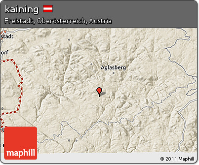 Shaded Relief 3D Map of Kaining