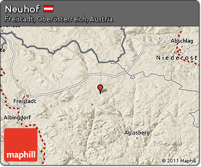 Shaded Relief 3D Map of Neuhof