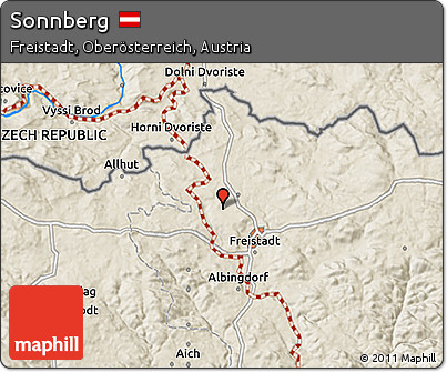 Shaded Relief 3D Map of Sonnberg