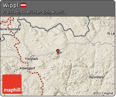 Shaded Relief 3D Map of Wippl