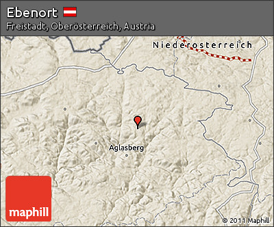 Shaded Relief 3D Map of Ebenort
