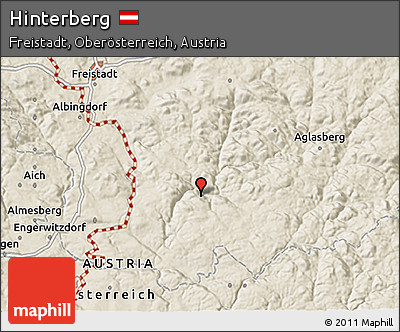 Shaded Relief 3D Map of Hinterberg